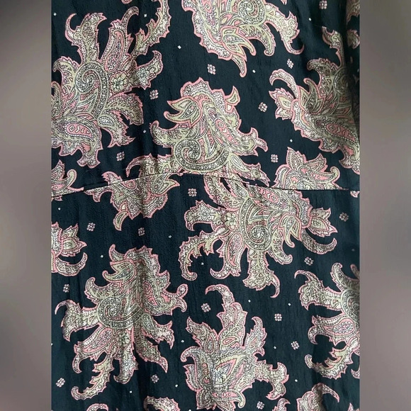 TOPSHOP Flowy Paisley Floral short Sleeve Midi Dress Sz 2 - Picture 6 of 16